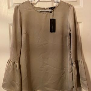 Dynamite Satin Gold Blouse